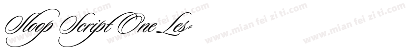 Sloop Script One Les字体转换